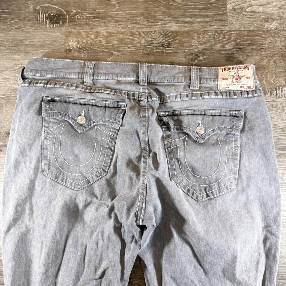 True Religions Men's Ricky Relaxed Straight Flap Pocket Jeans Size 44 x 33